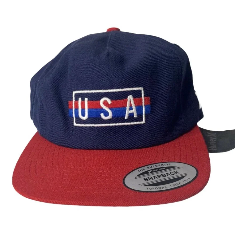 NWT Hurley USA Snapback Hat - Picture 1 of 5